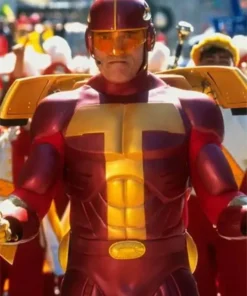 Jingle All The Way Arnold Schwarzenegger Costume Leather Jacket