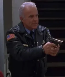 Jingle All The Way Robert Conrad Black Leather Jacket