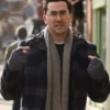John Film Happiest Season Dan Levy Plaid Wool Blend Coat