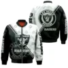John Las Vegas Raiders Printed Bomber Jacket