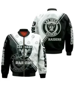 John Las Vegas Raiders Printed Bomber Jacket
