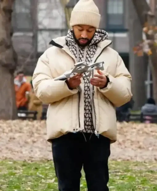 John Legend Holiday Zip-Up Puffer Jacket