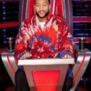 John Legend The Voice 2024 Wrap Red Robe