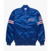 John NFL Buffalo Bills Satin Varsity Bomber Jacket