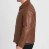 Johnny Brown Leather Jacket Mens