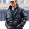 Johnny Depp Black Mass Black Leather Jacket