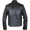 Jon Bernthal The Punisher Frank Castle Black Embossed Skull Leather Jacket For Him And Her