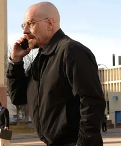 Jonathan Banks Movie El Camino A Breaking Bad Mike Ehrmantraut Brown Bomber Cotton Jacket
