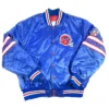 Jonathon Buffalo Bills White and Blue Satin Varsity Jacket