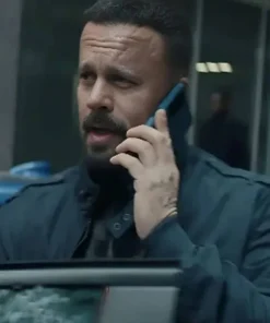 Joris Jarsky Reacher S02 Bomber Blue Jacket