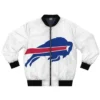 Jose NFL Buffalo Bills Printed White Bomber Jacket