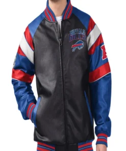 Josh NFL Buffalo Bills Team Suede Bomber Jacket