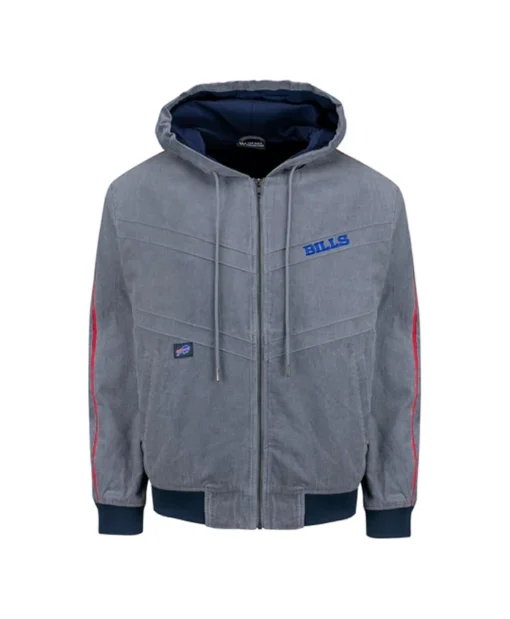 Judy Buffalo Bills Blue and Grey Full-Zip Hooded Jacket