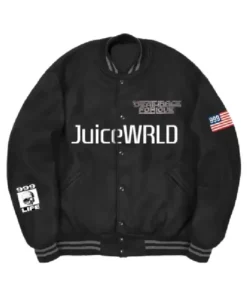 Juice Wrld Rap Singer 999 Life Black Bomber Jacket