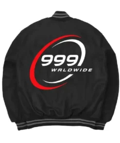 Juice Wrld Rap Singer 999 Life Black Bomber Jacket back