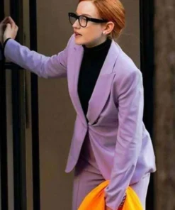 Julia Garner Inventing Anna S01 Purple Blazer Coat
