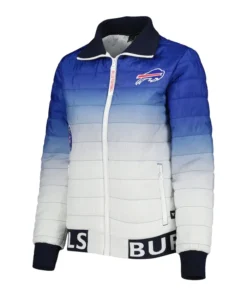 Julio Buffalo Bills Women’s Color Block Puffer Jacket