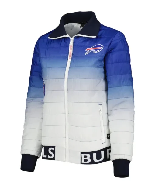 Julio Buffalo Bills Women’s Color Block Puffer Jacket