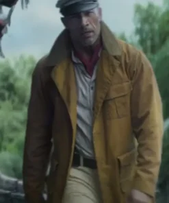 Jungle Cruise Dwayne Johnson Brown Cotton Coat