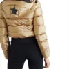 Juno Temple Ted Lasso Season 02 Keeley Jones Golden Parachute Puffer Jacket For Sale