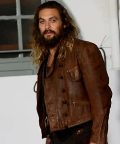 Justice League Aquaman Distressed Jacket