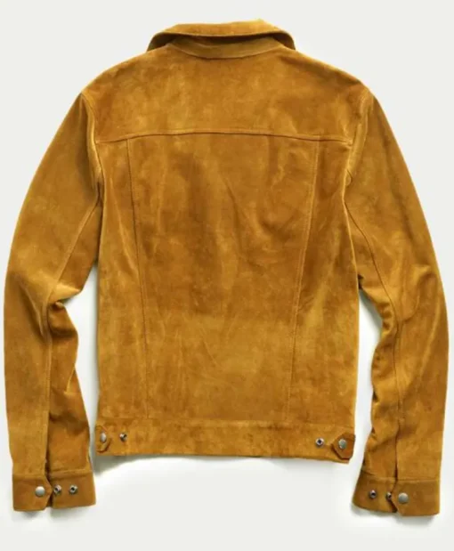 K.J. Apa TV Series Riverdale S05 Archie Andrews Brown Suede Leather Trucker Jacket For Mens