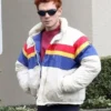 KJ Apa TV Series Riverdale Archie Andrews Puffer White Colorful Jacket