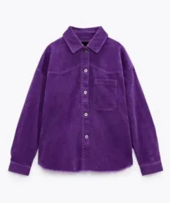 Ms. Marvel Kamala Khan Women Purple Cord Jacket