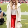 Kansas City Chiefs Brittany Mahomes Game Trench Coat