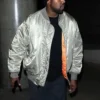 Kanye West Tribute Silver Bomber Jacket