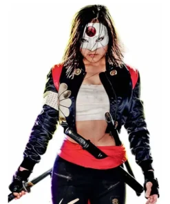 Karen Fukuhara Suicide Squad Tatsu Yamashiro Katana Black Satin Bomber Jacket