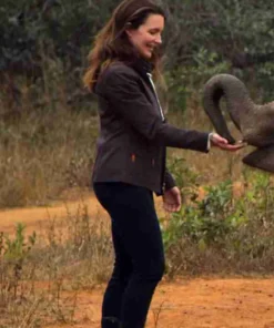 Kate Holiday In The Wild Kristin Davis Brown Cotton Jacket