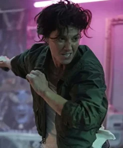 Kate Mary Elizabeth Military Green Cotton Jacket