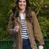 Kate Middleton Brown Zip-Up Jacket