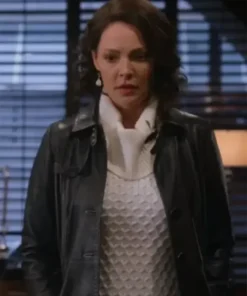 Katherine Heigl Firefly Lane 2021 Tully Hart Black Leather Jacket