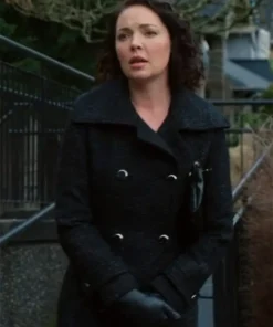 Katherine Heigl Firefly Lane Tully Hart Black Cotton Fabric Coat For Sale