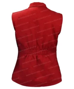 Kathryn Kelly TV Series Yellowstone Emily Cotton Red 6666 Vest