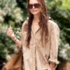 Katie Holmes New York Cotton Shirt