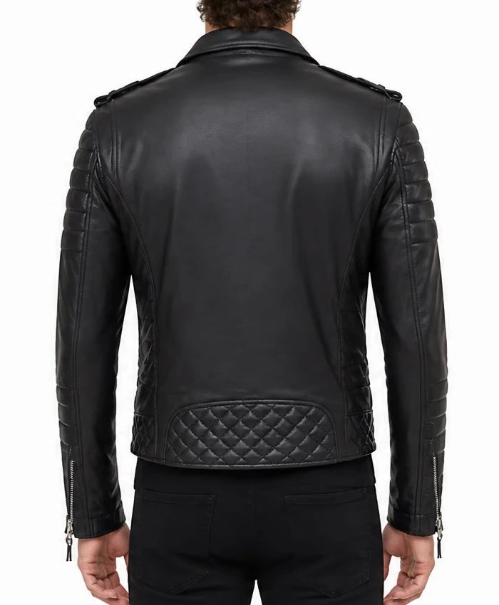 Kay Michael Quilted Black Leather Black Jackets