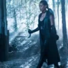 Kearran Giovanni Black Lightning Giselle Cutter Long Sleeveless Coat