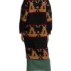Kelly Reilly Yellowstone Beth Dutton Black Aztec Printed Coat