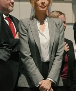 Kelly Reilly Yellowstone Season 5 Episode 01 Beth Dutton Grey Checkered Blazer For Sale
