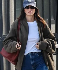 Kendall Jenner Brown Bomber Jacket