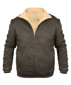 TV Series Succession S04 Ep7 Kendall Roy Brown Bomber Leather Jacket