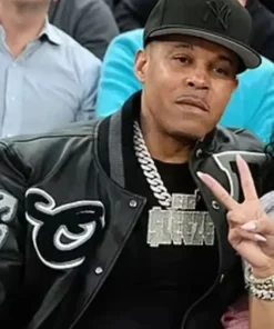 Kenneth Petty Black Letterman Varsity Jacket