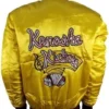 Kenosha Kickere Home Alone Golden Yellow Satin Jacket