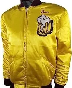 Kenosha Kickere Home Alone Golden Yellow Satin Jacket sale