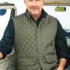 Kevin Costner TV Series Yellowstone John Dutton Green Parachute Quilted Vest