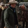 Kevin Costner Yellowstone John Dutton Season 04 Green Quilted Cotton Jacket For Sale