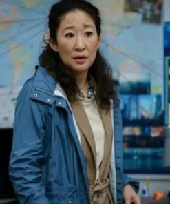 Killing Eve Season 03 Eve Polastri Cotton Hooded Coat